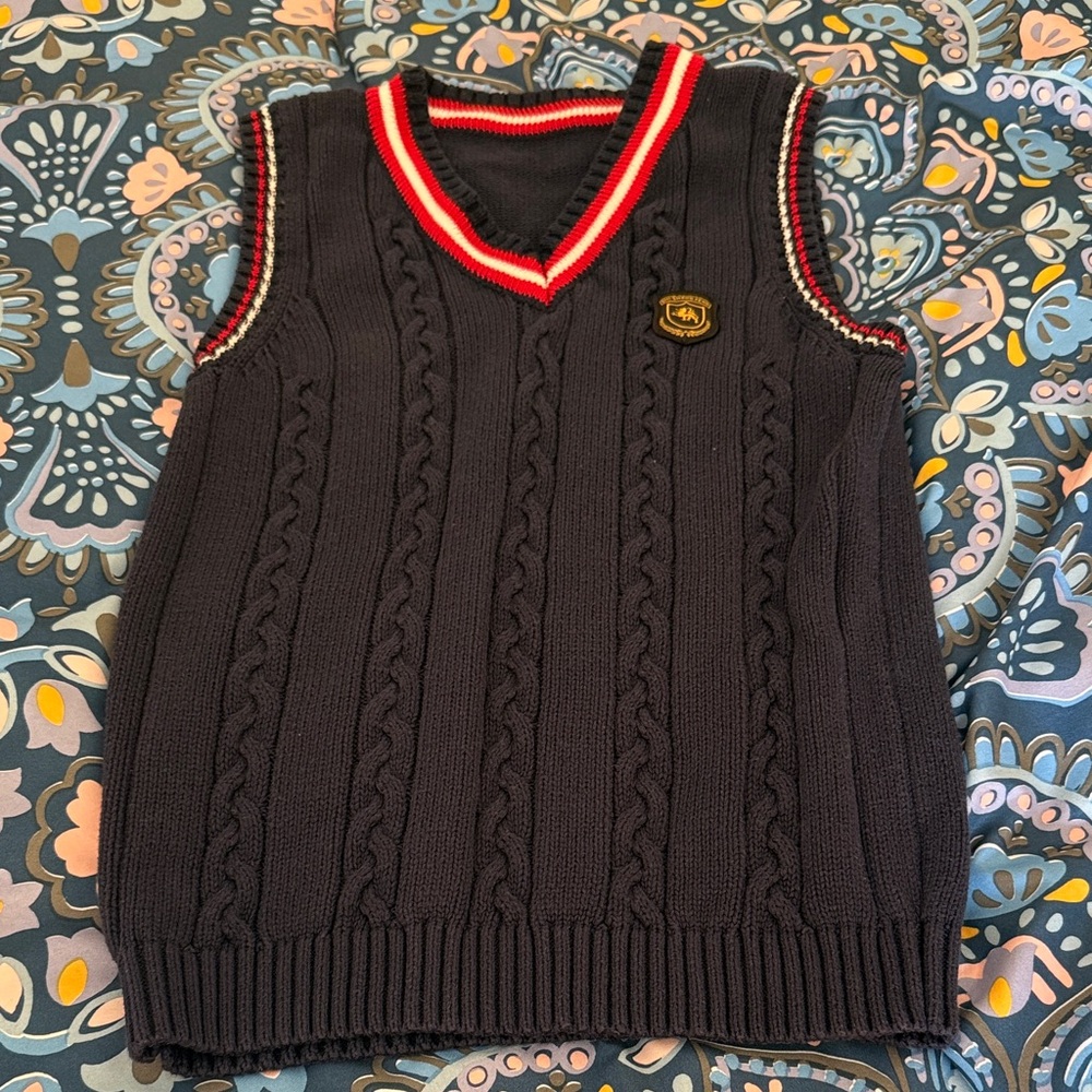 M/large navy blue big boys vest
